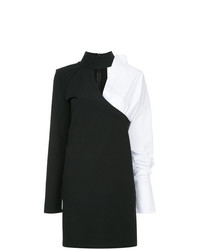 Черно-белое платье прямого кроя от Strateas Carlucci