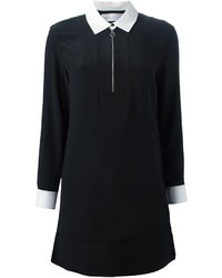 Черно-белое платье-рубашка от Victoria Beckham