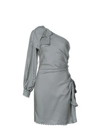 Черно-белое платье-футляр в горизонтальную полоску от Zimmermann