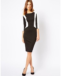 Черно-белое платье-футляр от A Wear