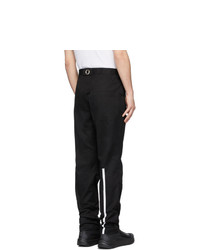 Черно-белые брюки карго от Spencer Badu