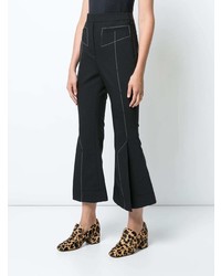 Черно-белые брюки-клеш от Ellery