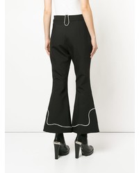 Черно-белые брюки-клеш от Ellery