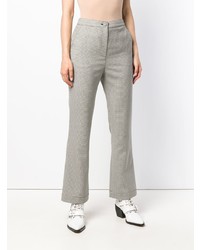 Черно-белые брюки-клеш от Alexa Chung