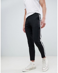 Черно-белые брюки чинос в вертикальную полоску от Burton Menswear
