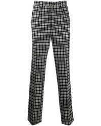 Черно-белые брюки чинос в шотландскую клетку от Givenchy