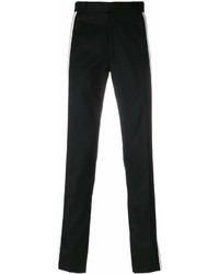 Черно-белые брюки чинос от Alexander McQueen