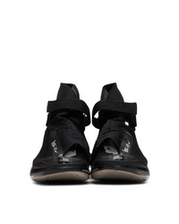 Мужские черно-белые высокие кеды из плотной ткани с вышивкой от Nike