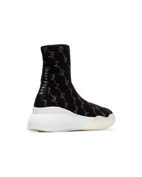 Женские черно-белые высокие кеды от Stella McCartney