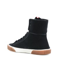 Женские черно-белые высокие кеды от Givenchy