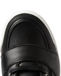 Мужские черно-белые высокие кеды от Balmain