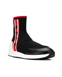 Мужские черно-белые высокие кеды от Ash