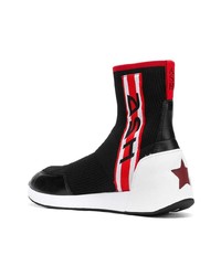 Мужские черно-белые высокие кеды от Ash