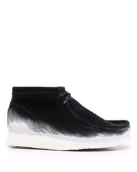 Черно-белые замшевые ботинки дезерты от Clarks Originals