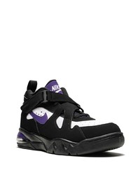 Мужские черно-белые замшевые высокие кеды от Nike