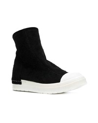 Женские черно-белые замшевые высокие кеды от Cinzia Araia
