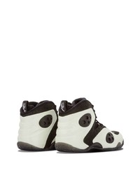 Мужские черно-белые замшевые высокие кеды от Nike