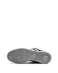 Мужские черно-белые замшевые низкие кеды от adidas