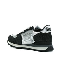 Женские черно-белые замшевые низкие кеды от atlantic stars