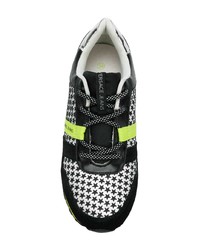 Женские черно-белые замшевые низкие кеды от Versace Jeans