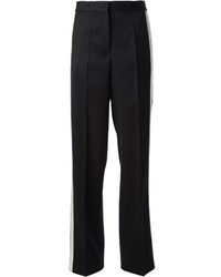 Женские черно-белые классические брюки в вертикальную полоску от By Malene Birger