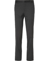 Мужские черно-белые классические брюки в горошек от Dolce & Gabbana