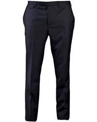 Мужские черно-белые классические брюки в горошек от Kris Van Assche