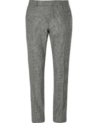 Мужские черно-белые классические брюки с узором "гусиные лапки" от Tom Ford