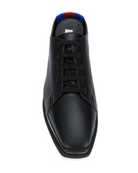 Черно-белые кожаные ботильоны на танкетке от Stella McCartney