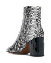 Черно-белые кожаные ботильоны от Clergerie