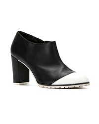 Черно-белые кожаные ботильоны от Mara Mac