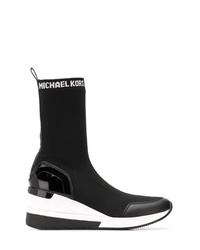 Черно-белые кожаные ботильоны от MICHAEL Michael Kors