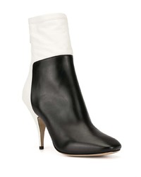 Черно-белые кожаные ботильоны от Petar Petrov