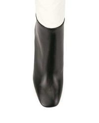 Черно-белые кожаные ботильоны от Petar Petrov