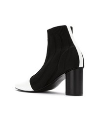 Черно-белые кожаные ботильоны от Gloria Coelho