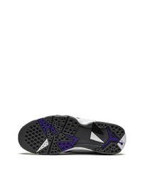 Мужские черно-белые кожаные высокие кеды от Jordan