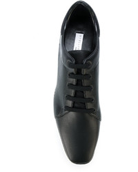 Черно-белые кожаные лоферы на платформе от Stella McCartney