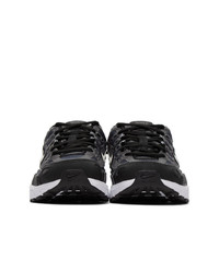 Мужские черно-белые кожаные низкие кеды с вышивкой от Nike