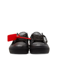 Женские черно-белые кожаные низкие кеды с принтом от Off-White