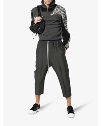 Мужские черно-белые кожаные низкие кеды от Converse