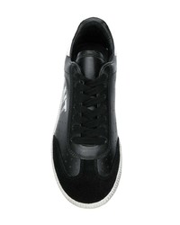 Женские черно-белые кожаные низкие кеды от Isabel Marant