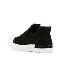 Мужские черно-белые кожаные низкие кеды от Cinzia Araia