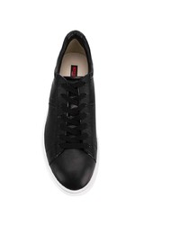 Мужские черно-белые кожаные низкие кеды от Lloyd