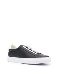 Мужские черно-белые кожаные низкие кеды от Givenchy