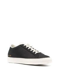 Мужские черно-белые кожаные низкие кеды от Common Projects