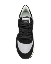 Мужские черно-белые кожаные низкие кеды от Philippe Model