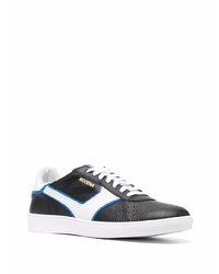 Мужские черно-белые кожаные низкие кеды от Pantofola D'oro