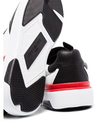 Мужские черно-белые кожаные низкие кеды от Givenchy