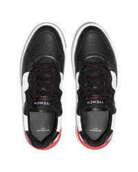 Мужские черно-белые кожаные низкие кеды от Givenchy