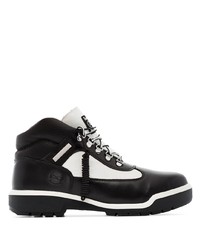 Мужские черно-белые кожаные рабочие ботинки от Mastermind Japan